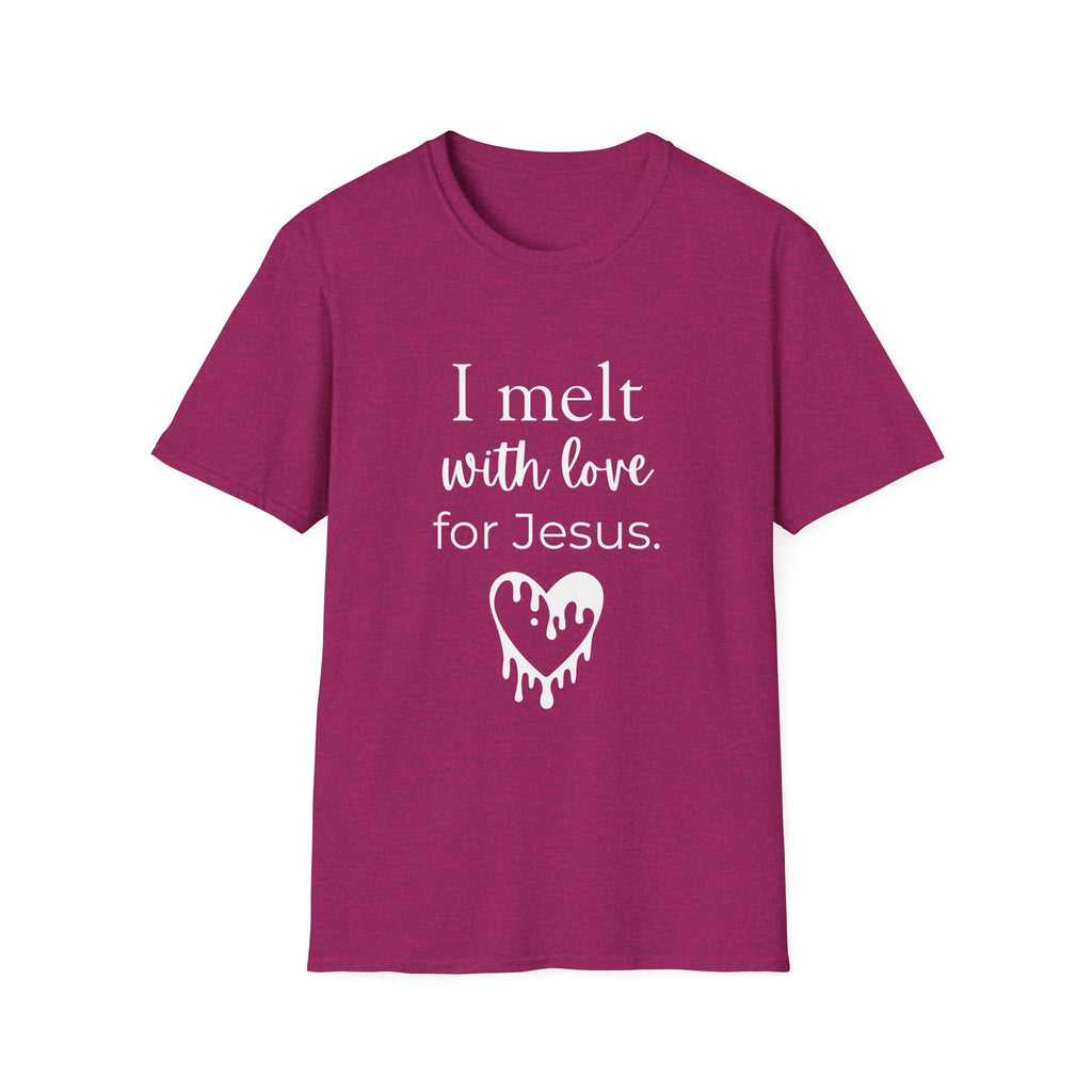 I Melt With Love For Jesus T-Shirt — Christian Faith Tee
