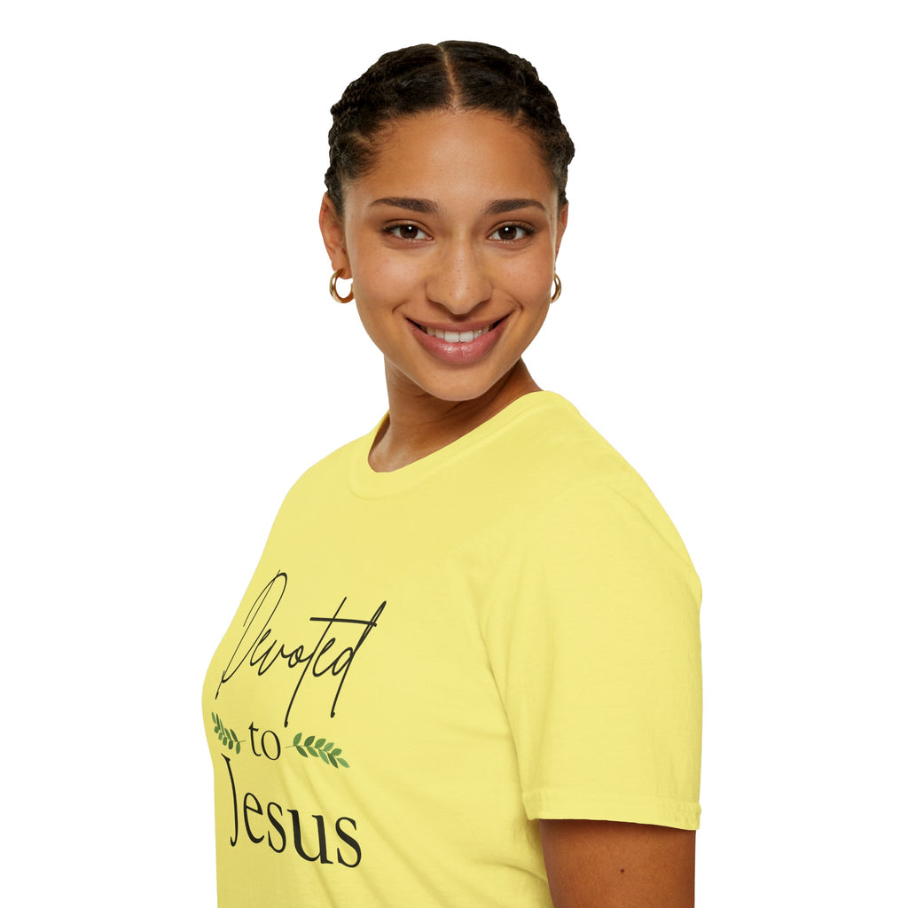 Devoted to Jesus T-Shirt — Faith-Based Christian Tee