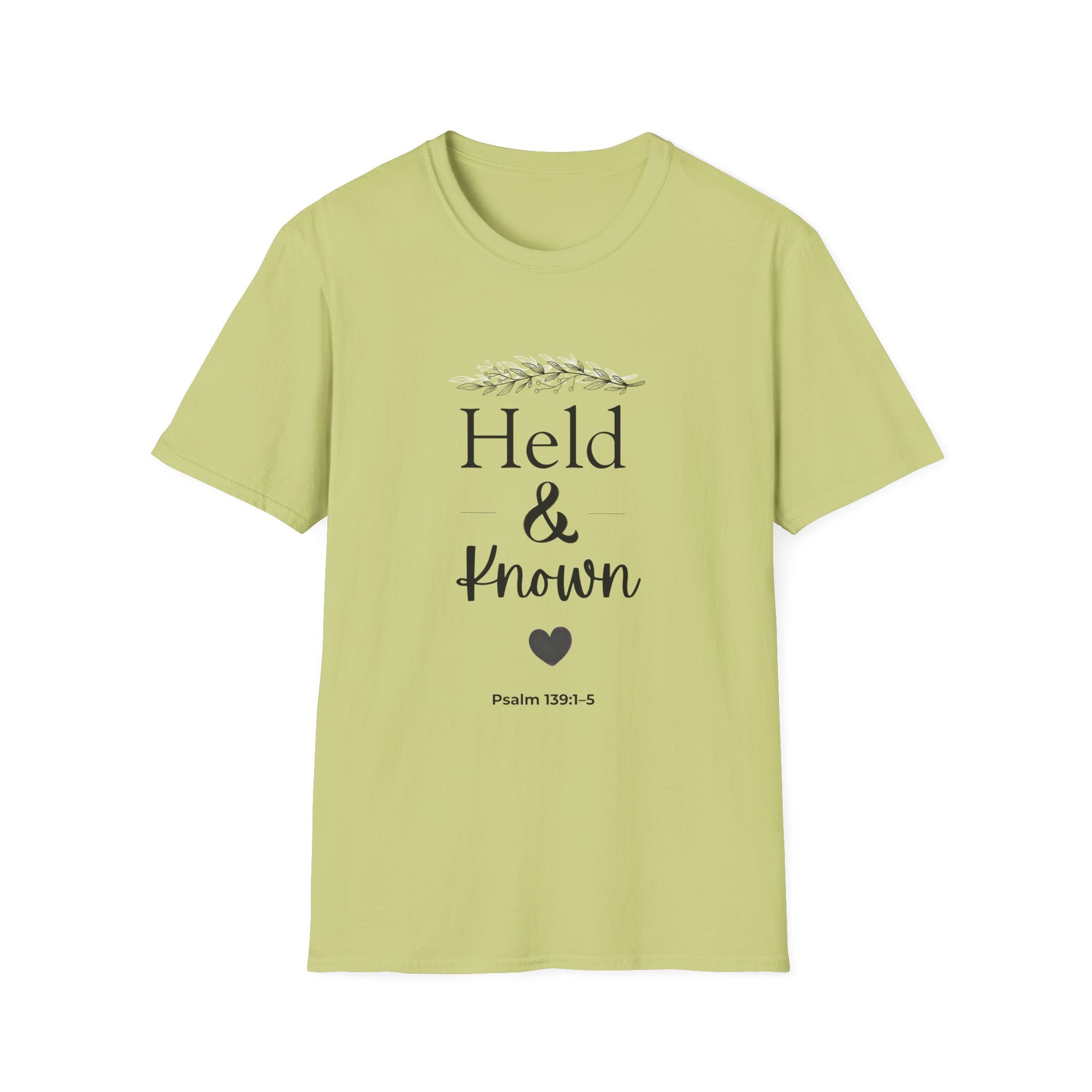 Held & Known Psalm 139:14 T-Shirt | Christian Scripture Shirt, Faith Tee