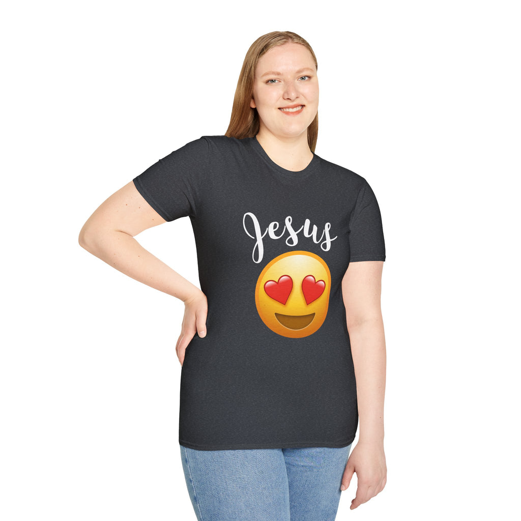 Heart Eyes for Jesus Emoji T-Shirt — Love Reaction Tee