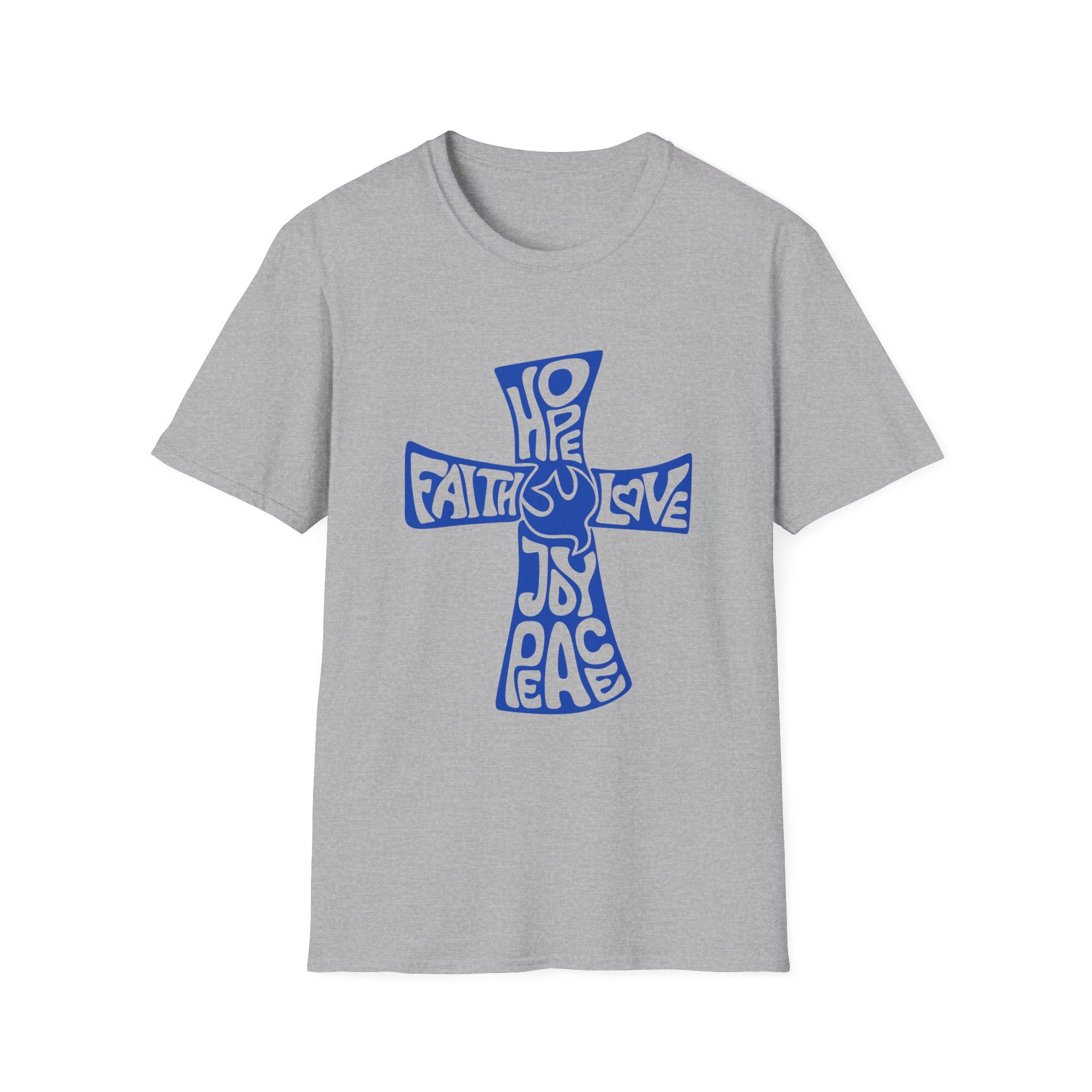 Faith Love Hope Cross T-Shirt — Christian Inspirational Graphic Tee