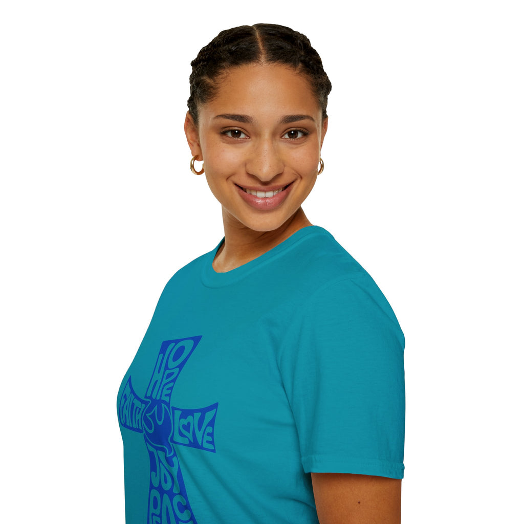 Faith Love Hope Cross T-Shirt — Christian Inspirational Graphic Tee