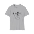 Rooted in Christ Cross & Roots T-Shirt — Christian Faith Tee