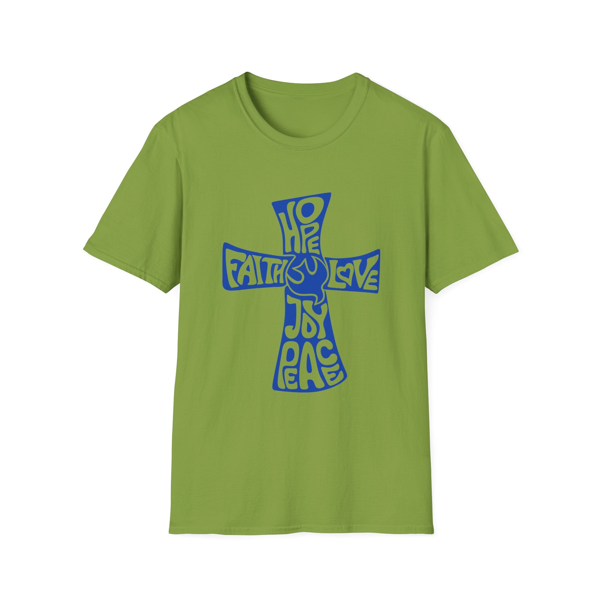 Faith Love Hope Cross T-Shirt — Christian Inspirational Graphic Tee