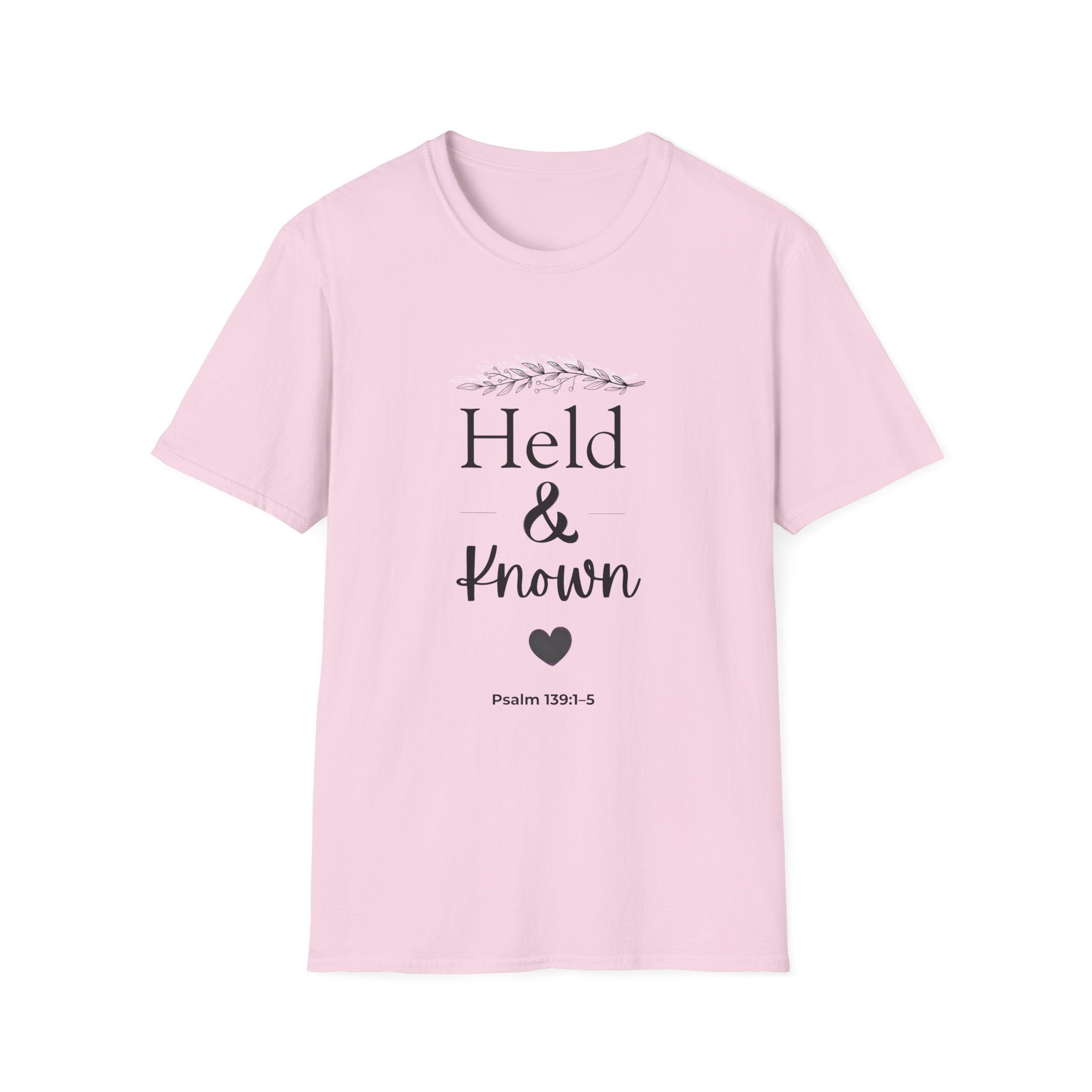 Held & Known Psalm 139:14 T-Shirt | Christian Scripture Shirt, Faith Tee