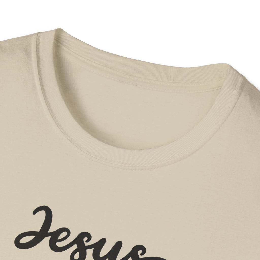 Jesus Is My Happy Place T-Shirt — Christian Faith Smiley Daisy