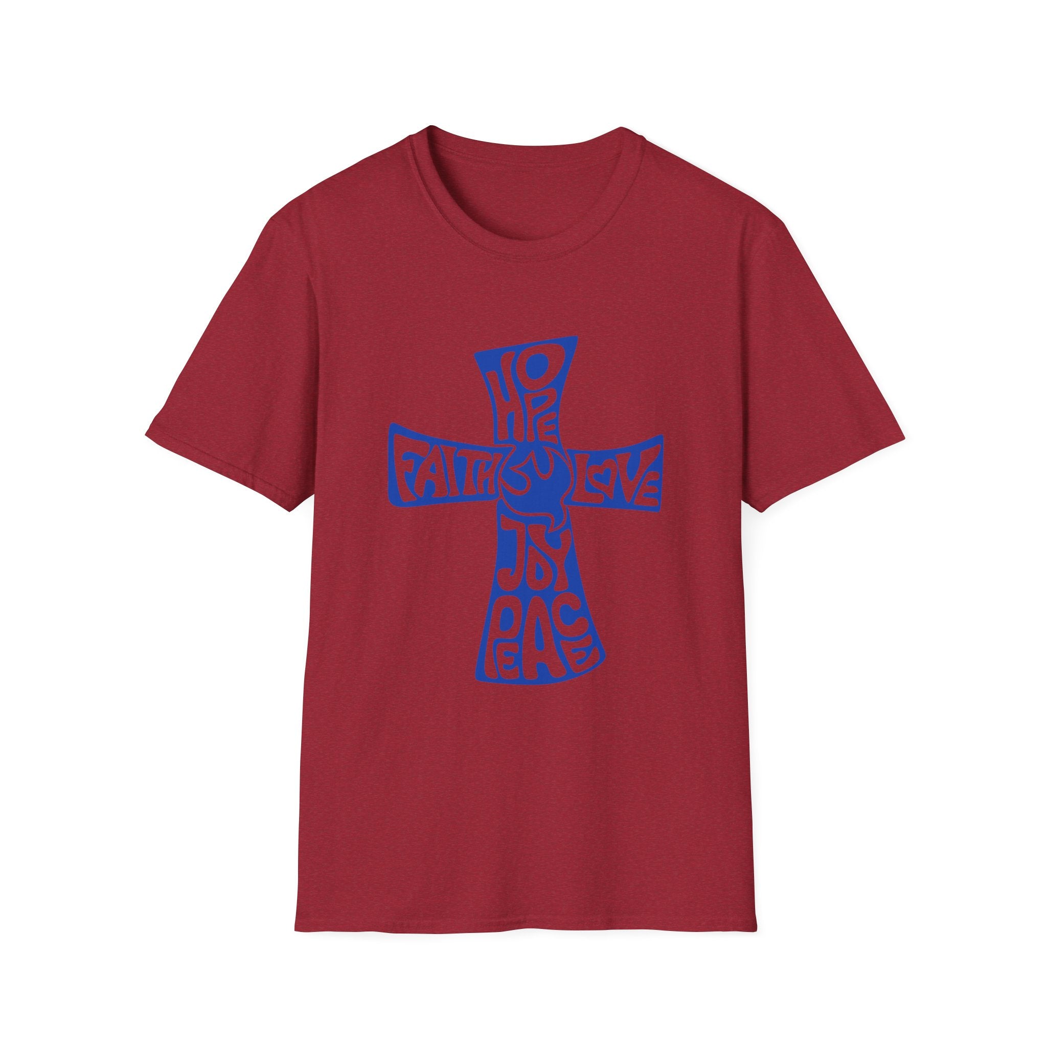 Faith Love Hope Cross T-Shirt — Christian Inspirational Graphic Tee