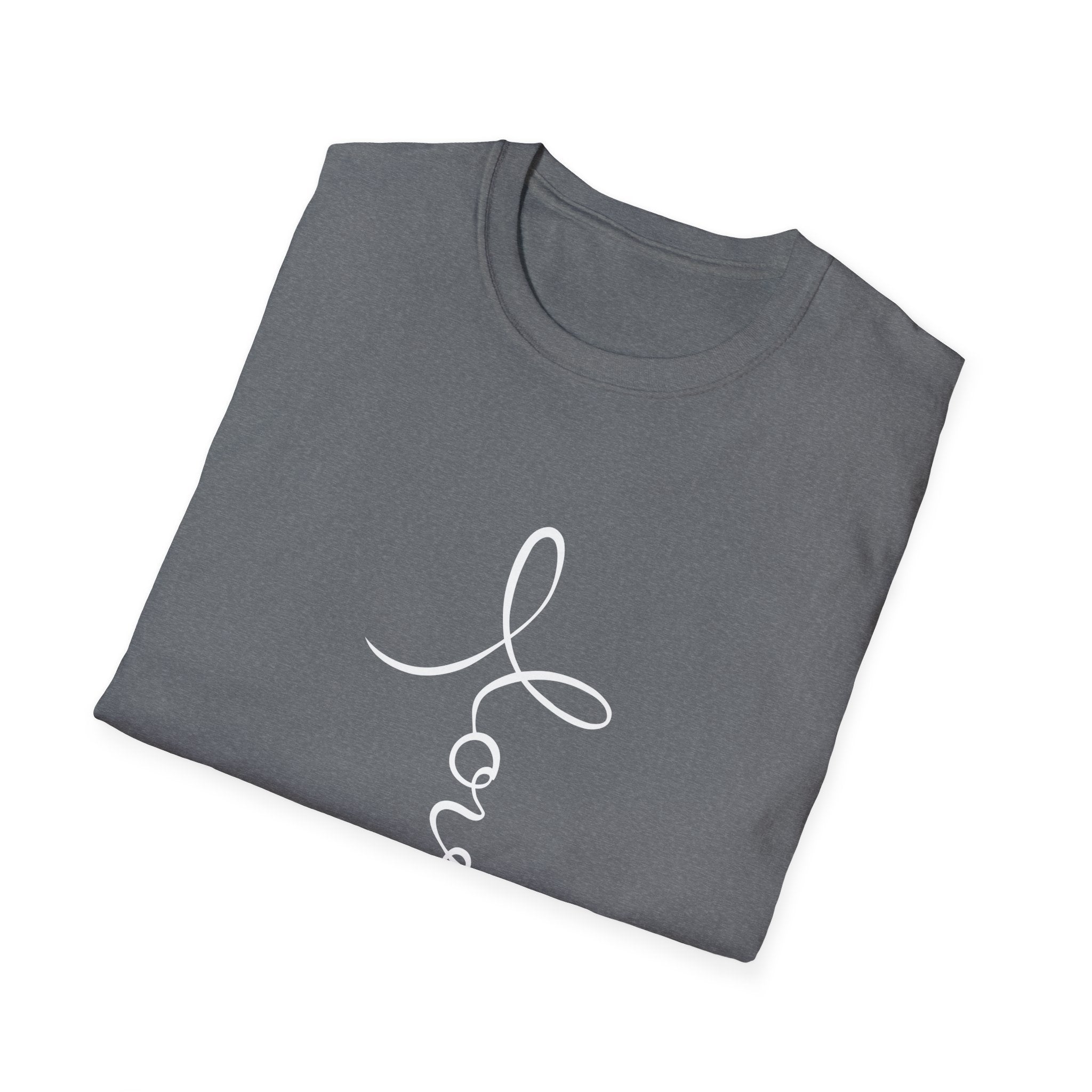 Vertical 'Love' Cross Christian T-Shirt — Faith Tee for Believers