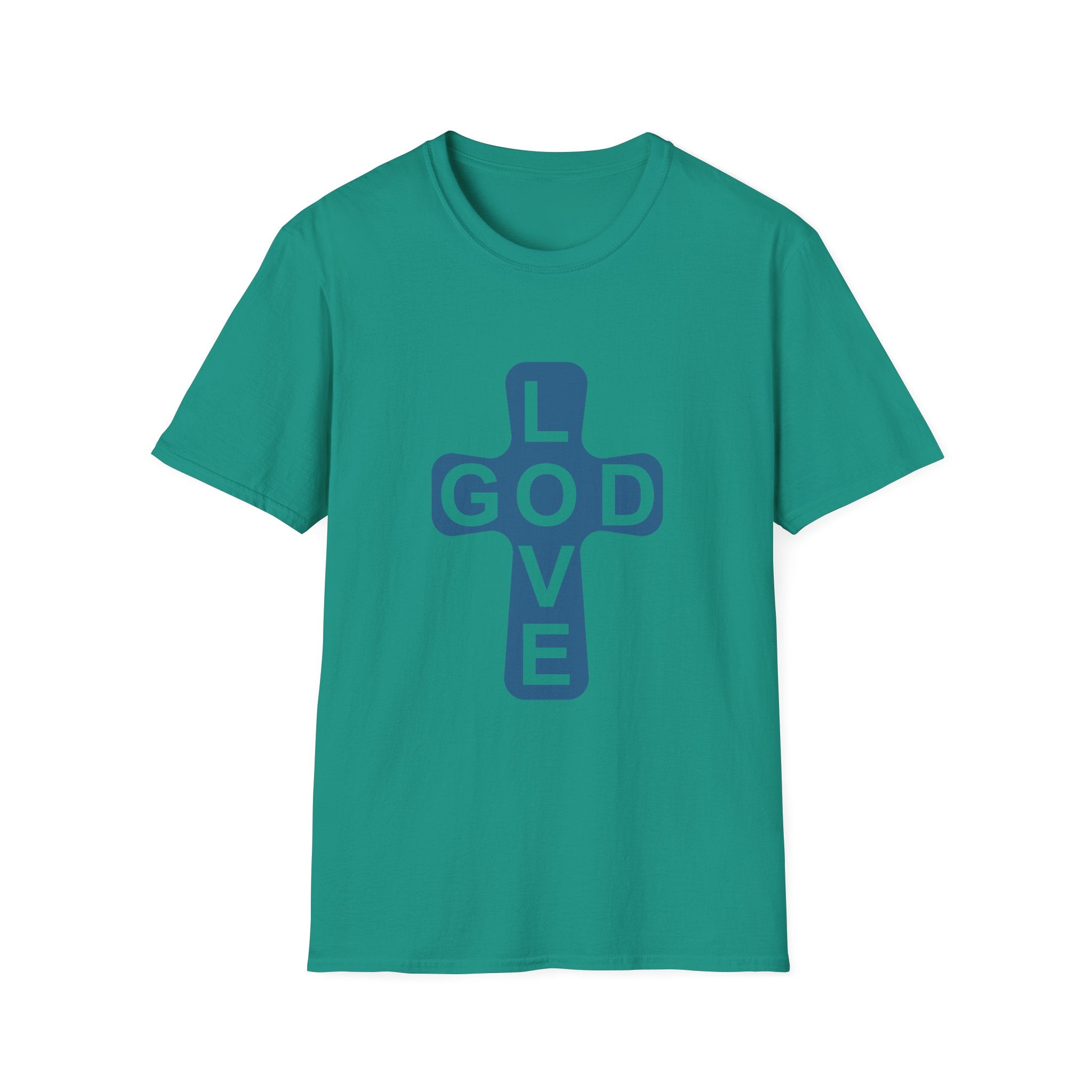 Love God Cross T-Shirt — Christian Faith Tee
