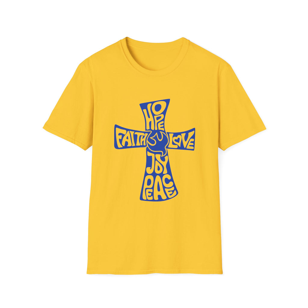 Faith Love Hope Cross T-Shirt — Christian Inspirational Graphic Tee