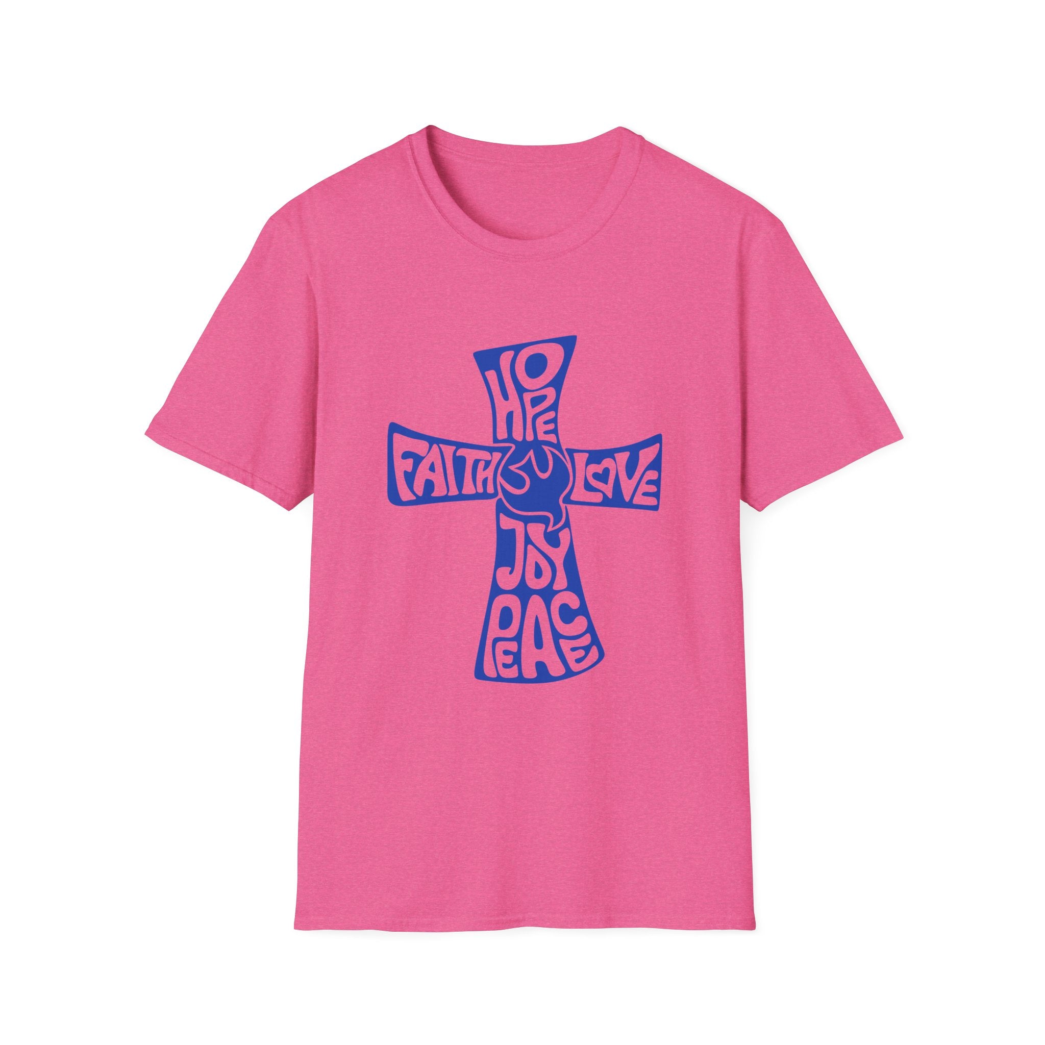 Faith Love Hope Cross T-Shirt — Christian Inspirational Graphic Tee