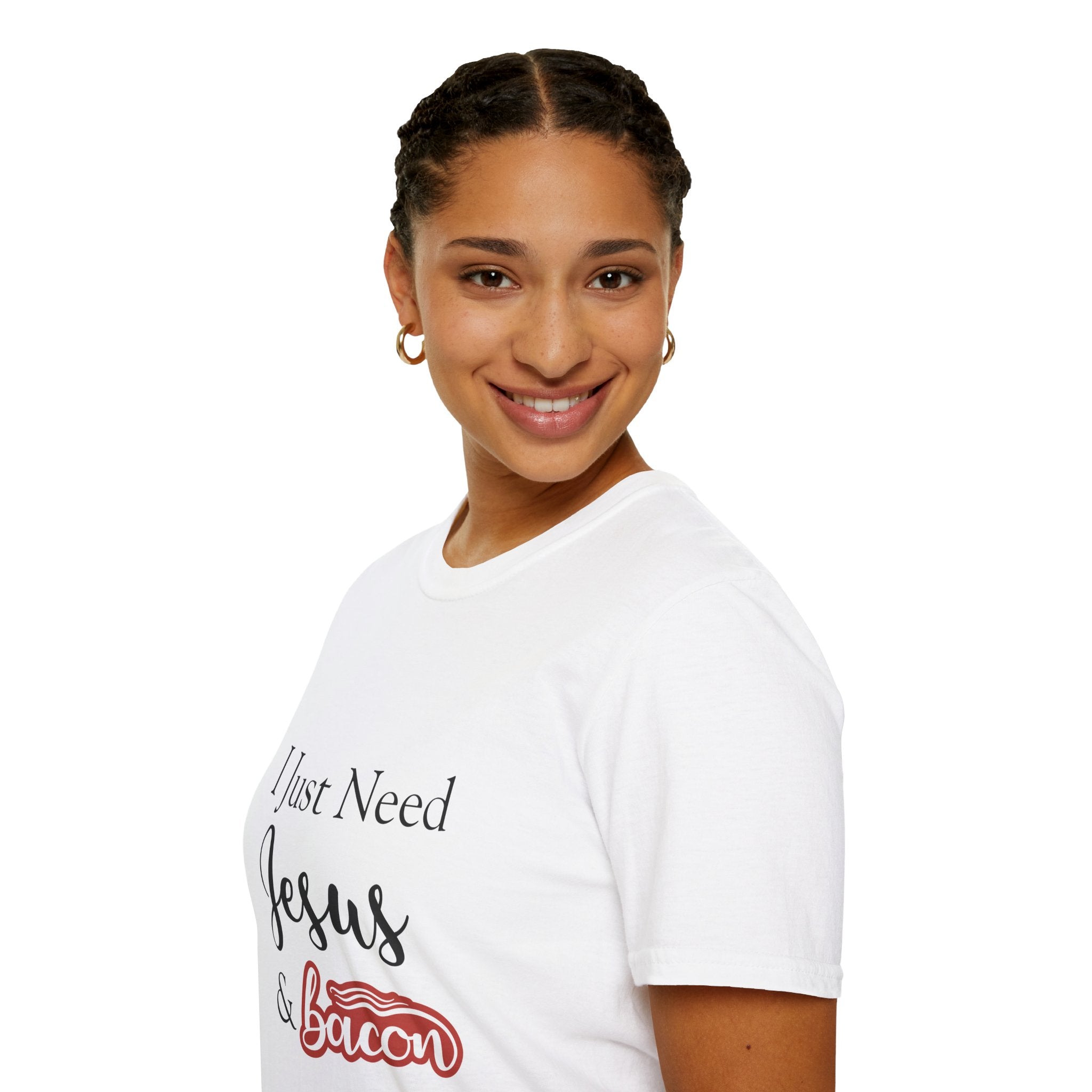 I Just Need Jesus & Bacon T-Shirt | Faith Humor Tee