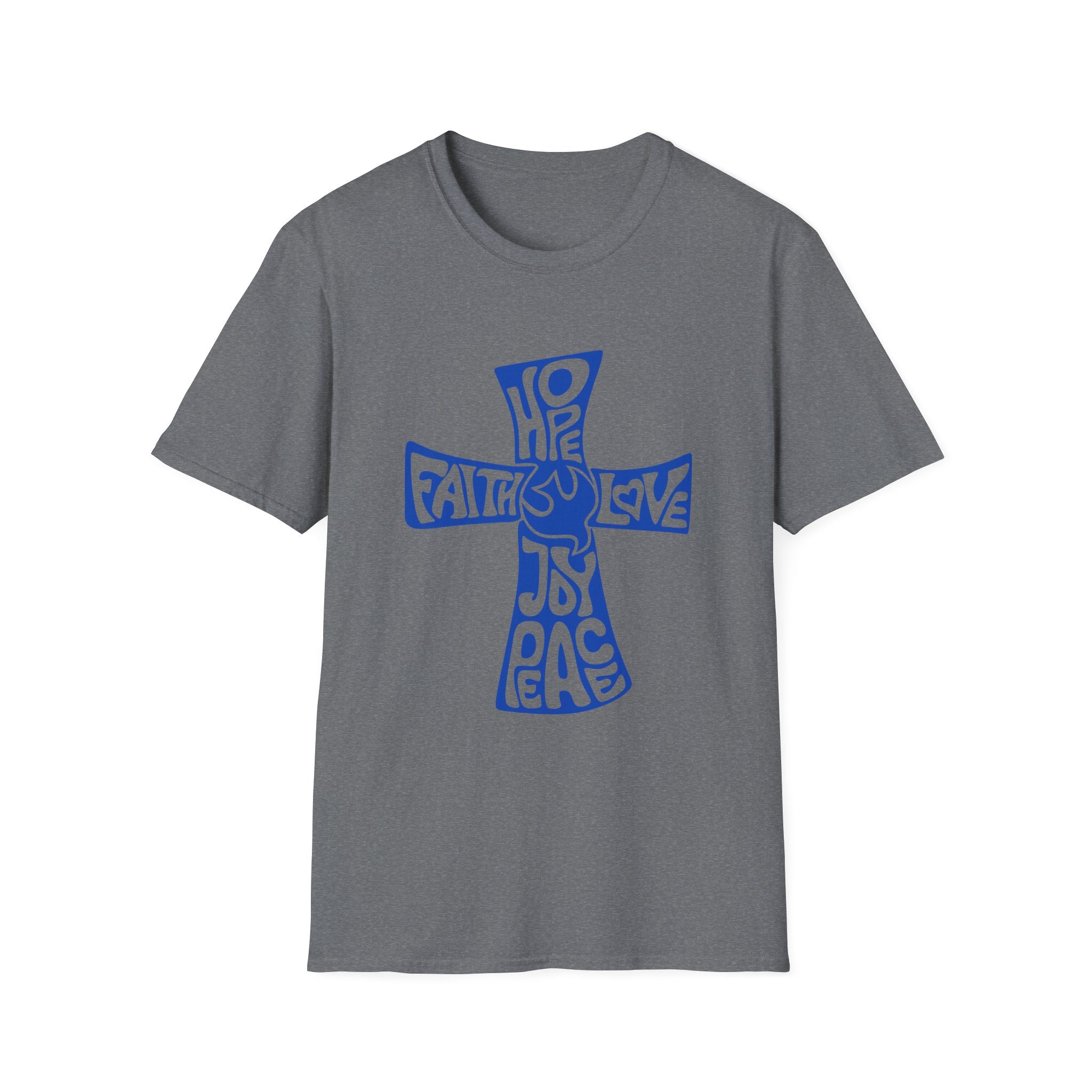 Faith Love Hope Cross T-Shirt — Christian Inspirational Graphic Tee