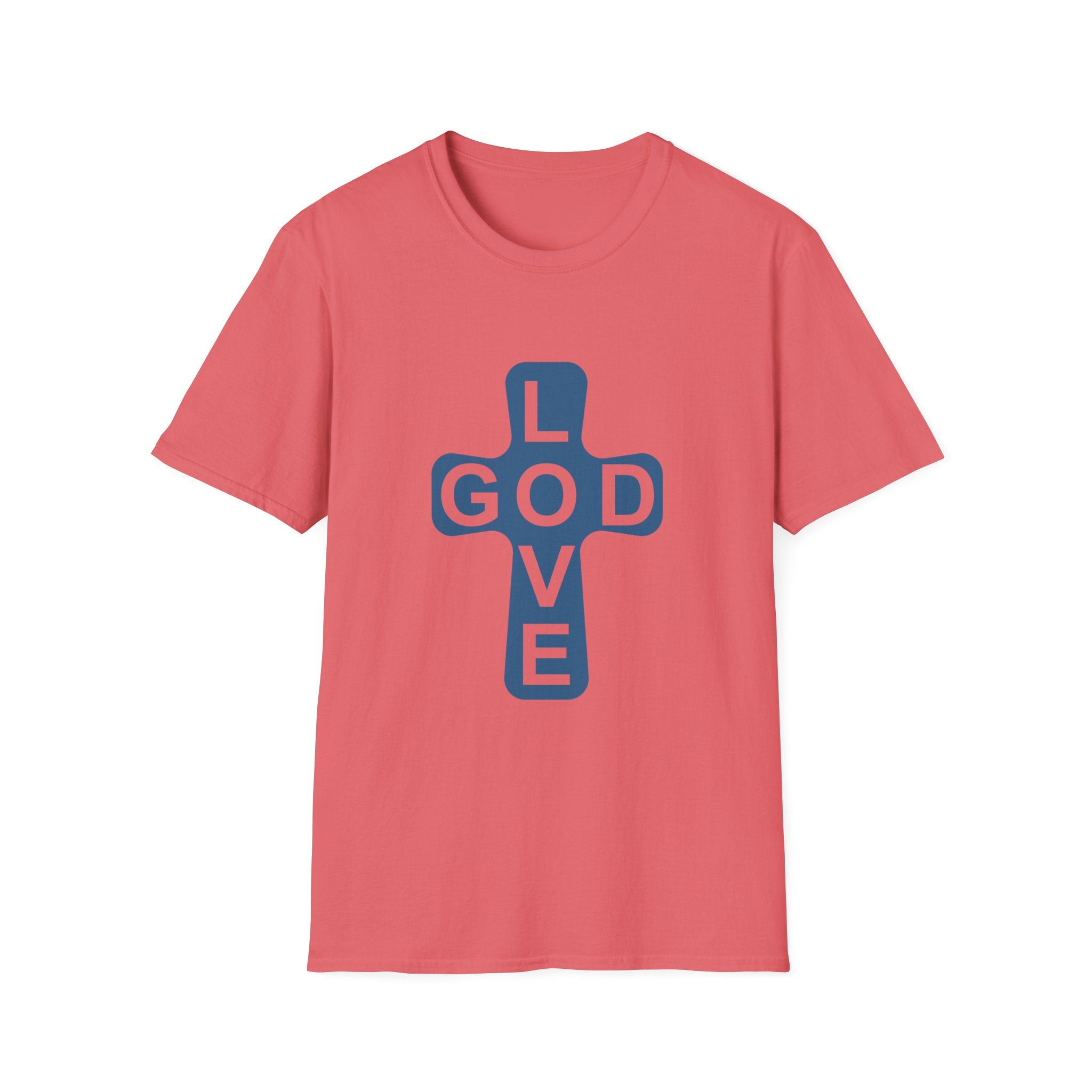 Love God Cross T-Shirt — Christian Faith Tee