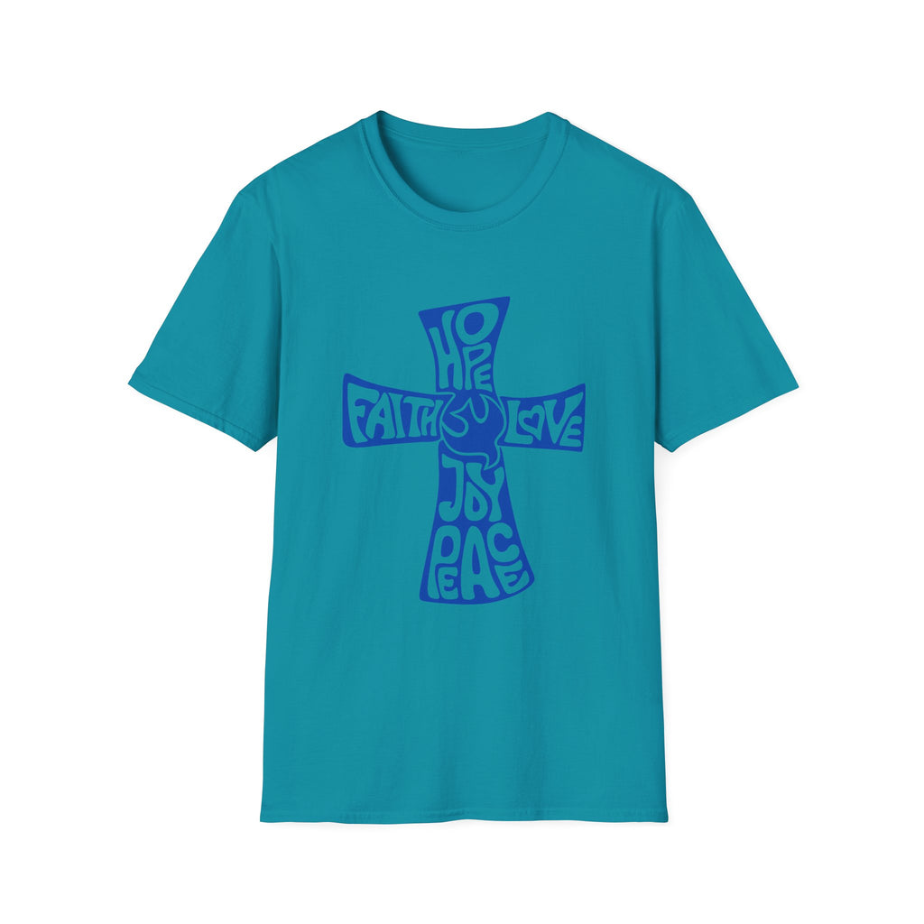 Faith Love Hope Cross T-Shirt — Christian Inspirational Graphic Tee